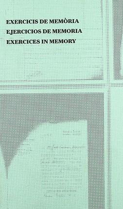 EXERCICIS DE MEMORIA. EJERCICIOS DE MEMORIA. EXERCICES IN ME | 9788496855441 | AAVV