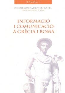 INFORMACIO I COMUNICACIO A GRECIA I ROMA | 9788499650746 | AAVV