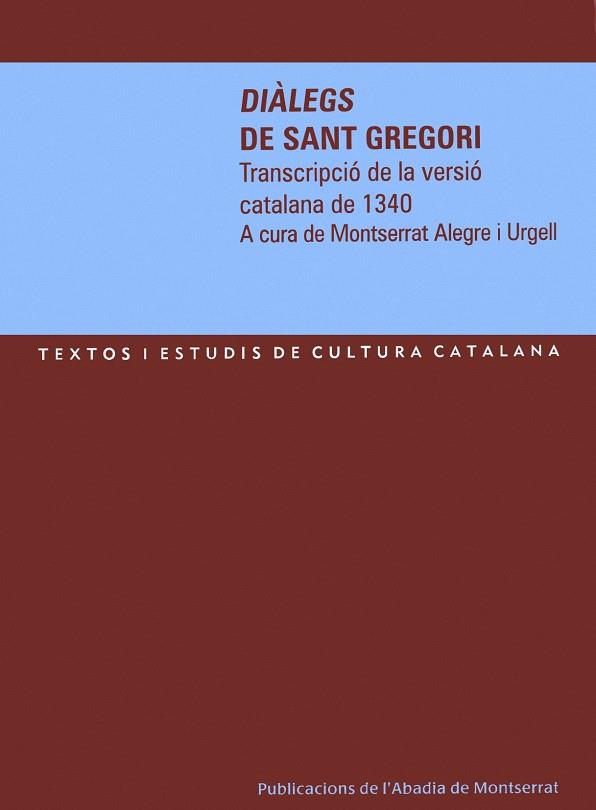 DIALEGS DE SANT GREGORI | 9788484158394 | ALEGRE URGELL, MONTSERRAT