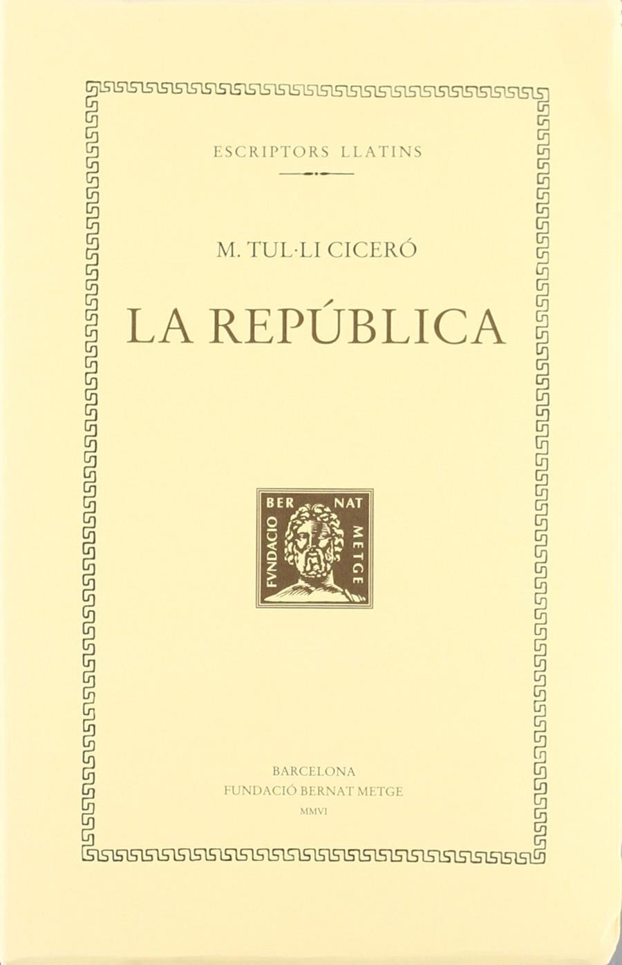 REPÚBLICA, LA | 9788472258679 | CICERÓ, M. TUL·LI