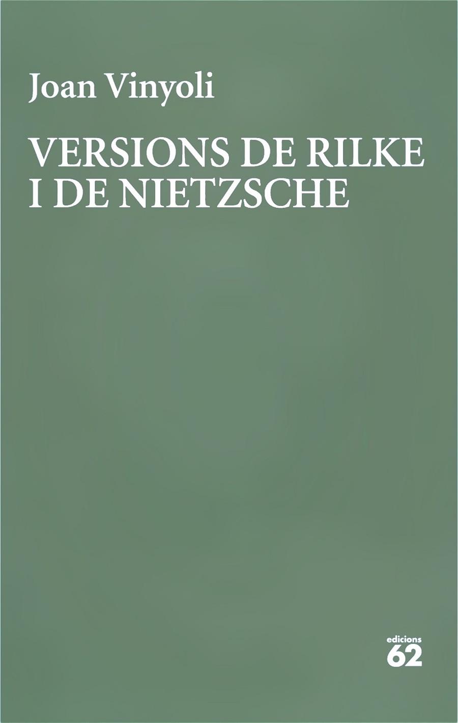 VERSIONS DE RILKE I DE NIETZSCHE | 9788429782639 | VINYOLI, JOAN