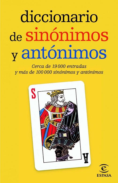 DICCIONARIO DE SINONIMOS Y ANTONIMOS | 9788467036893 | AAVV