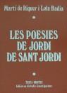 POESIES DE JORDI DE SANT JORDI, CAVALLER VALENCIA | 9788475021102 | SANT JORDI, JORDI DE