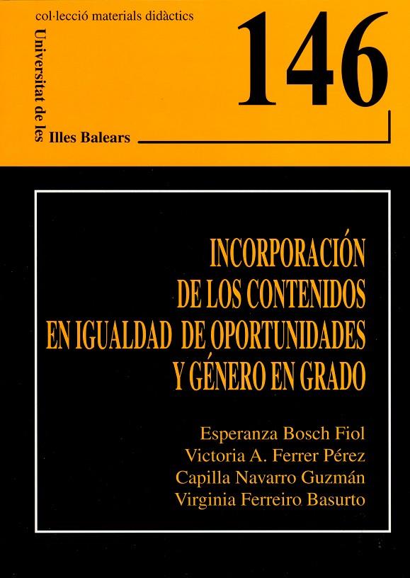 INCORPORACION DE LOS CONTENIDOS EN IGUALDAD DE OPORTUNIDADES | 9788483841693 | VVAA