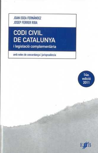 CODI CIVIL DE CATALUNYA I LEGISLACIO COMPLEMENTARIA. ED 2011 | 9788496495470 | AAVV
