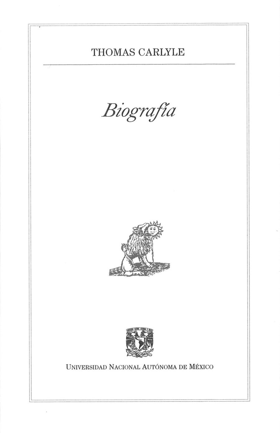 BIOGRAFIA | 9789703237654 | CARLYLE, THOMAS