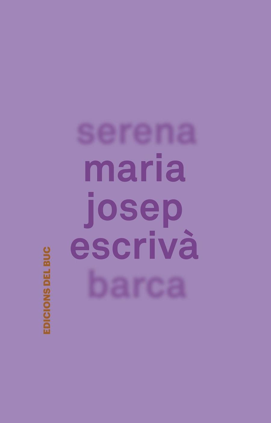 SERENA BARCA | 9788494324642 | ESCRIVÀ, MARIA JOSEP