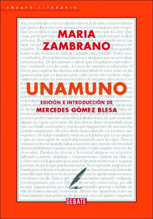 UNAMUNO | 9788483069707 | ZAMBRANO, MARIA