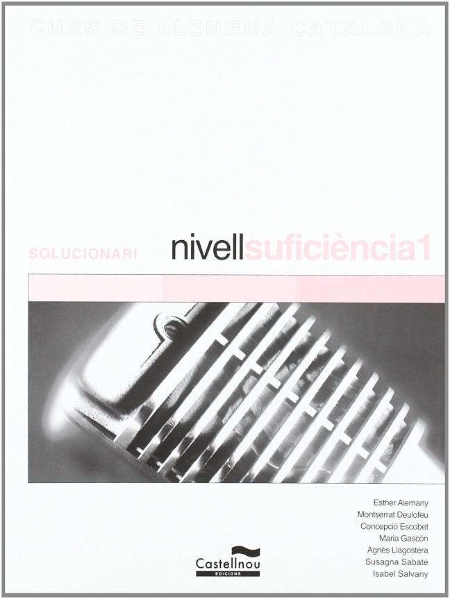 SOLUCIONARI NIVELL SUFICIENCIA 1 | 9788498040845 | ALEMANY MIRALLES, ESTHER