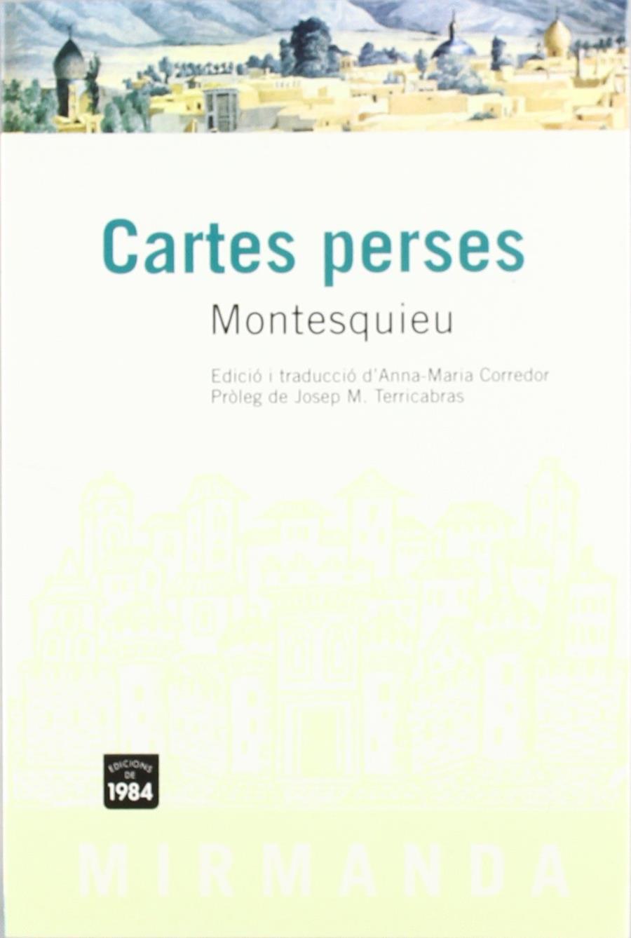 CARTES PERSES | 9788496061385 | MONTESQUIEU, CHARLES DE SECONDAT , BARON DE (1689-
