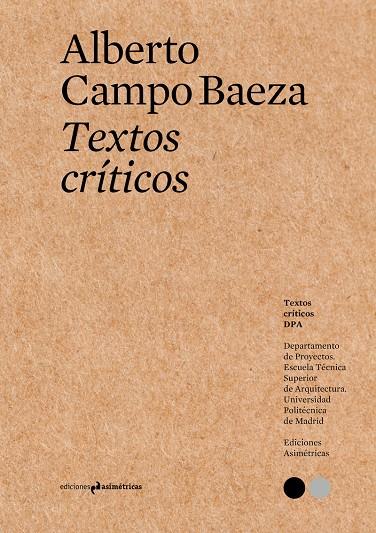 TEXTOS CRITICOS | 9788494630033 | CAMPO BAEZA, ALBERTO