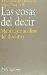 COSAS DEL DECIR: MANUAL DE ANALISIS DEL DISCUR | 9788434482333 | TUSON, AMPARO; CALSA