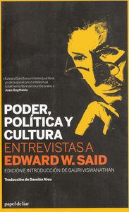 PODER, POLITICA Y CULTURA. ENTREVISTA A EDWARD W- SAID | 9788493955205 | SAID, EDWARD W.