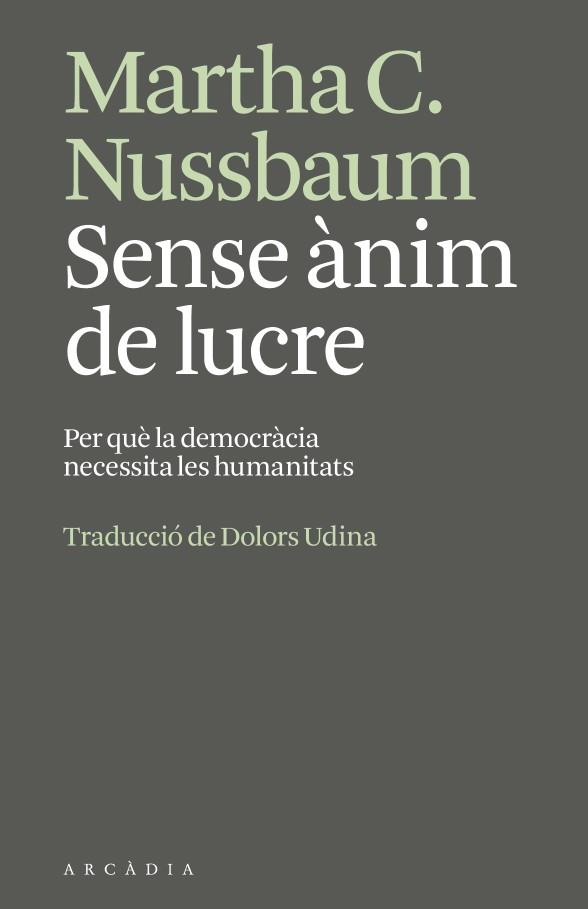 SENSE ÀNIM DE LUCRE | 9791399136951 | NUSSBAUM, MARTHA