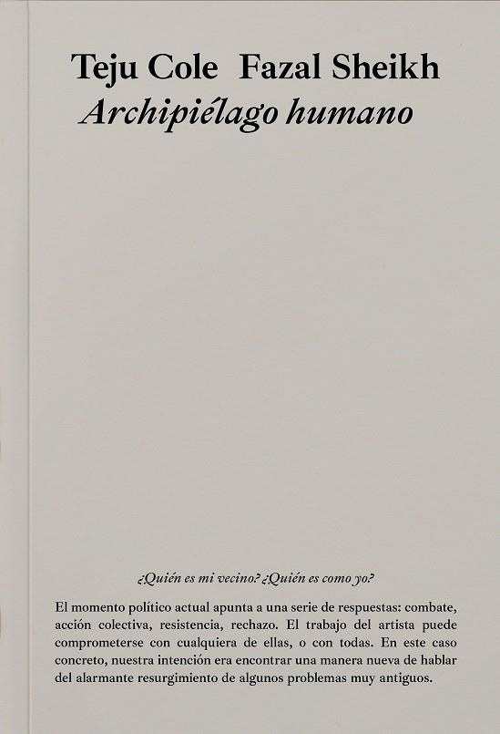 ARCHIPIÉLAGO HUMANO | 9788409587810 | COLE , TEJU / SHEIKH, FAZAL