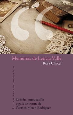 MEMORIAS DE LETICIA VALLE | 9788484894582 | CHACEL, ROSA