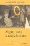 ALEGATO CONTRA LA NOVELA HISTORICA | 9788495291189 | MANZONI, ALESSANDRO