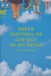 BREVE HISTORIA DE LOS QUE YA NO ESTÁN | 9788495908797 | BROCKMEIER, KEVIN