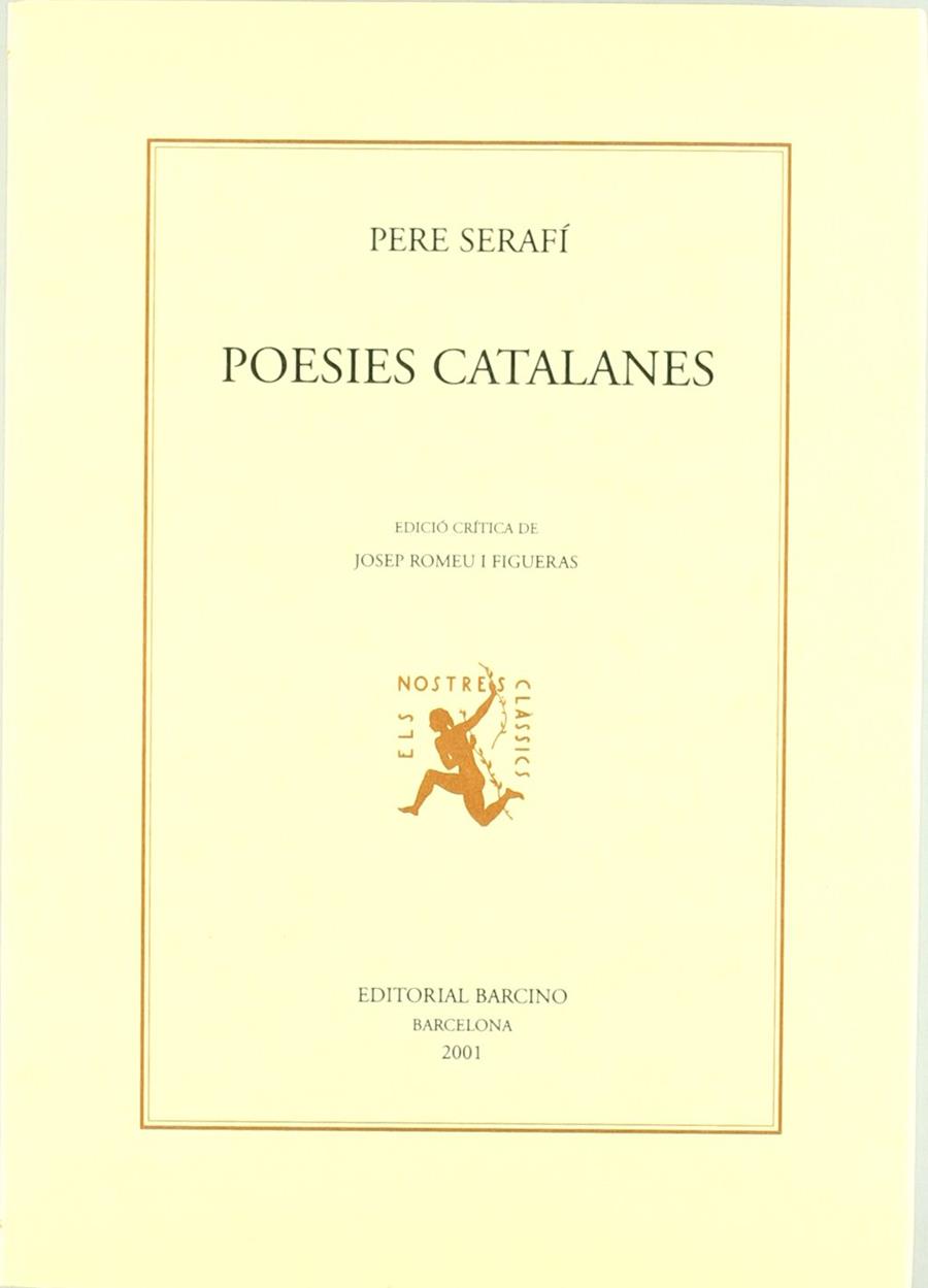 POESIES CATALANES | 9788472266971 | SERAFI, PERE