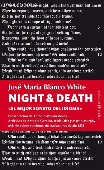 NIGHT & DEATH | 9788415441069 | BLANCO WHITE, JOSE MARIA