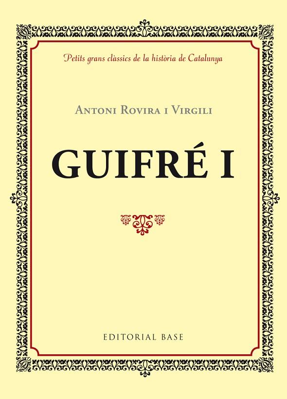 GUIFRE I | 9788416587339 | ROVIRA I VIRGILI, ANTONI