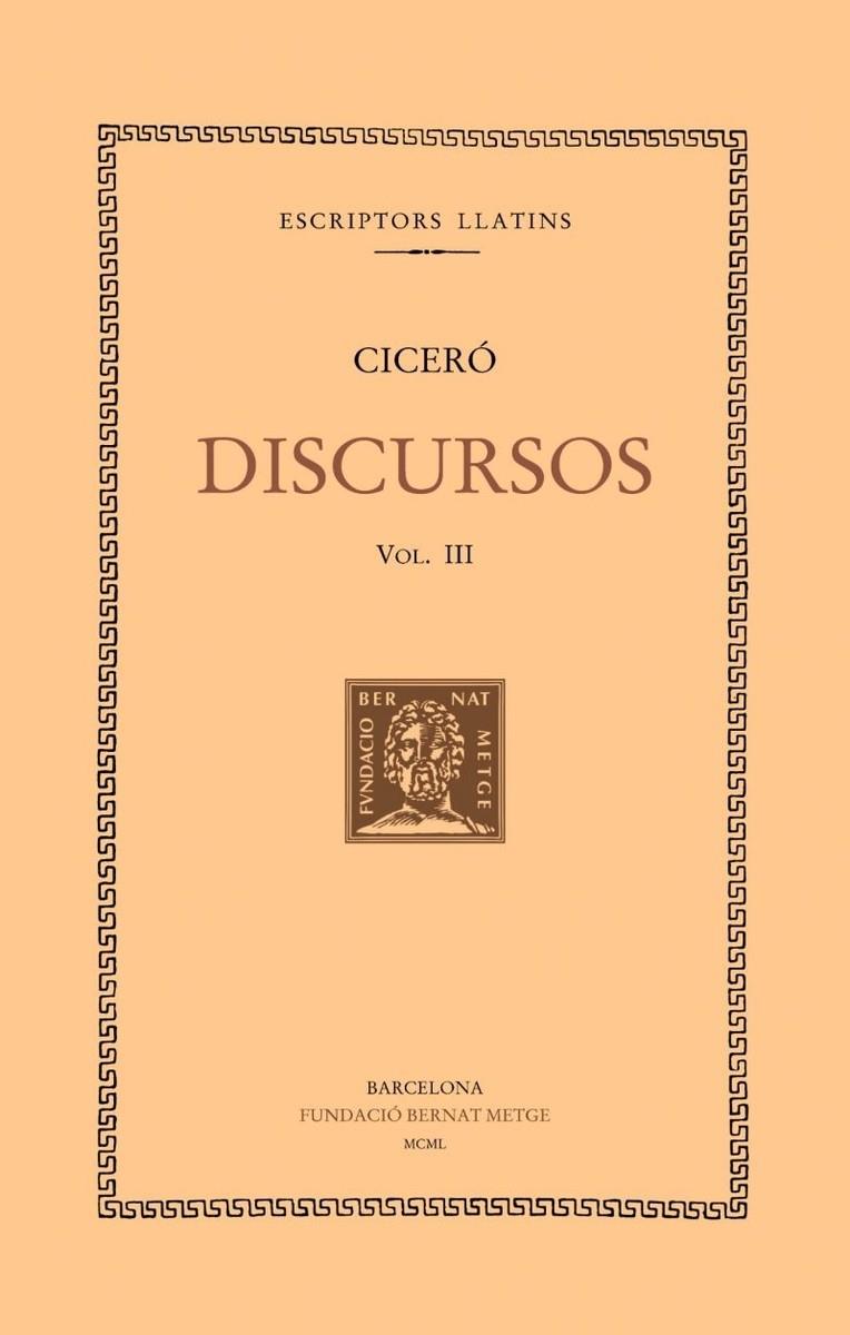 DISCURSOS, VOL. III | 9788498591774 | CICERO