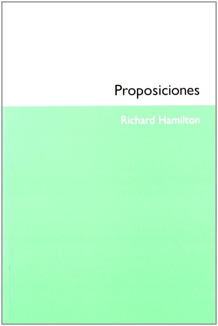 PROPOSICIONES | 9788492505487 | HAMILTON, RICHARD