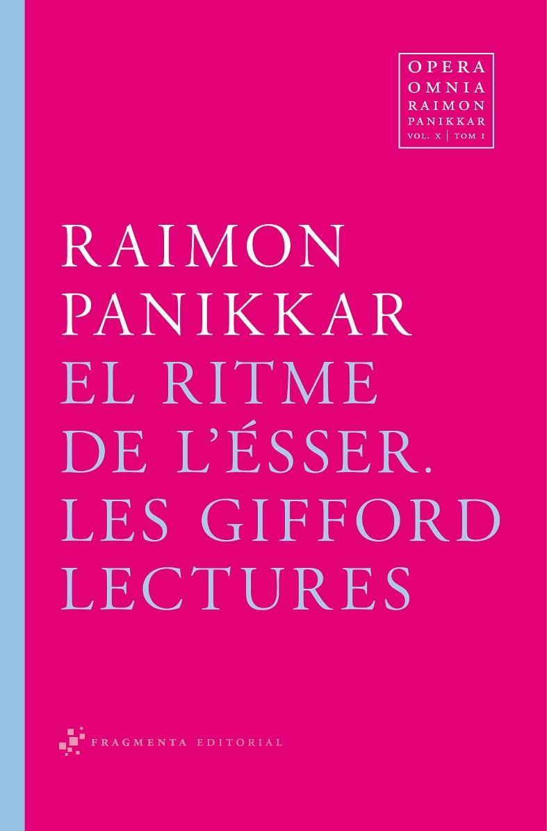 RITME DE L'ESSER : LES GIFFORD LECTURES, EL | 9788492416622 | PANIKKAR, RAIMON