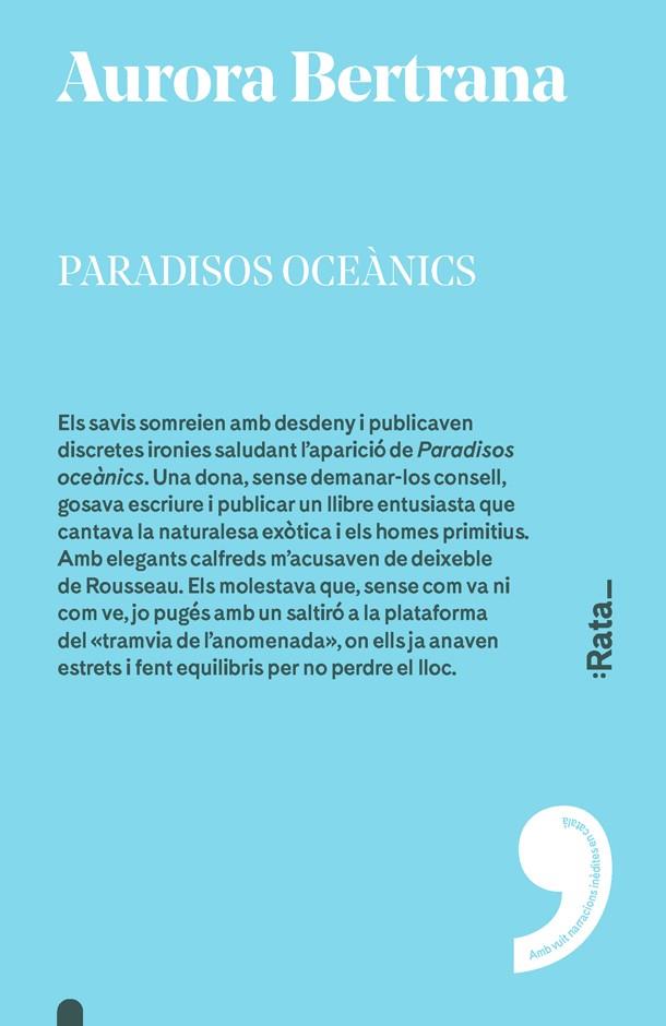 PARADISOS OCEANICS | 9788416738335 | BERTRANA, AURORA