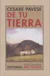 DE TU TIERRA | 9788481919134 | PAVESE, CESARE