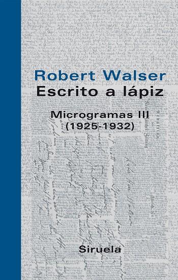 MICROGRAMAS III (1925-1932) | 9788498411126 | WALSER, ROBERT