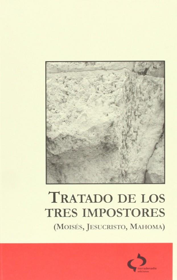 TRATADO DE LOS TRES IMPOSTORES (MOISES, JESUCRISTO, MAHOMA) | 9788493287375 | ANONIMO