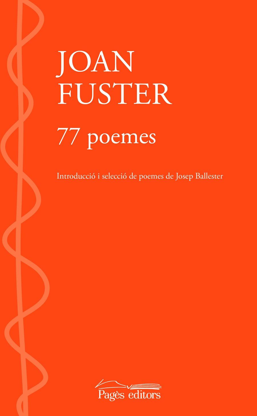 77 POEMES | 9788413033976 | FUSTER, JOAN