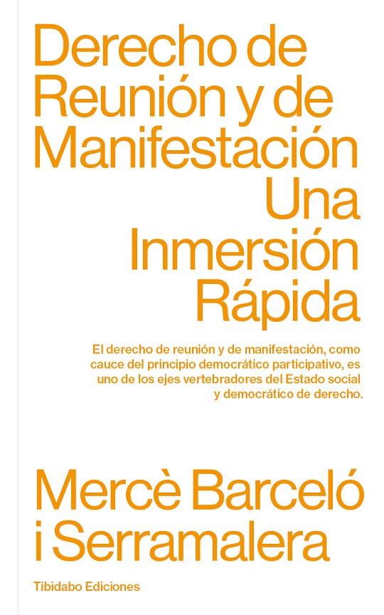 DERECHO DE REUNION Y DE MANIFESTACION | 9788413475806 | BARCELO I SERRAMALERA, MERCE
