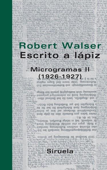 MICROGRAMAS II (1926-1927) | 9788498410044 | WALSER, ROBERT