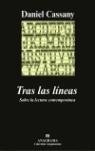 TRAS LAS LINEAS: SOBRE LA LECTURA CONTEMPORANEA | 9788433962362 | CASSANY, DANIEL