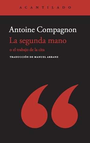 SEGUNDA MANO, LA | 9788417902414 | COMPAGNON, ANTOINE