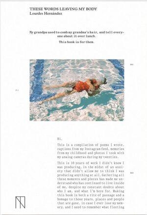 THESE WORDS LEAVING MY BODY | 978-84-121495-9-3 | HERNANDEZ, LOURDES