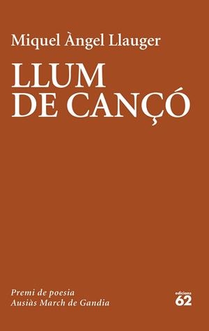 LLUM DE CANÇÓ | 9788429779981 | LLAUGER, MIQUEL ÀNGEL