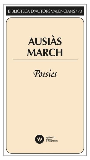 AUSIÀS MARCH. POESIES | 9788411560627 | MARCH, AUSIÀS