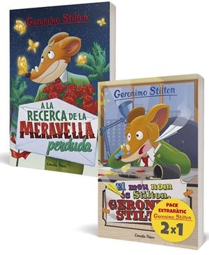 PACK GERONIMO STILTON. EL MEU NOM ÉS STILTON / A LA RECERCA DE LA MERAVELLA PERDUDA | 9788413895536 | STILTON, GERONIMO