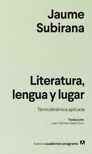 LITERATURA, LENGUA Y LUGAR (CAST) | 9788433946577 | SUBIRANA, JAUME