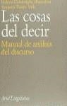 COSAS DEL DECIR: MANUAL DE ANALISIS DEL DISCUR | 9788434482333 | TUSON, AMPARO; CALSA