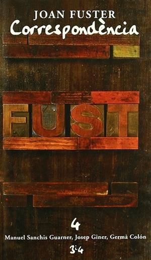 CORRESPONDENCIA IV | 9788475026152 | FUSTER, JOAN