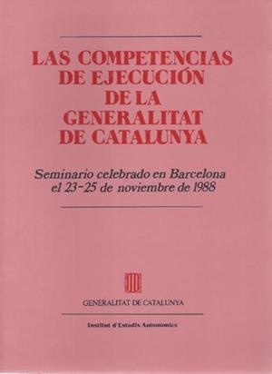 COMPETENCIAS DE EJECUCION DE LA GENERALITAT DE CATALUNYA | 9788439312505 | LERCHE , PETER/GÓMEZ-FERRER , R./CASTELLS , J. M./BLASCO I ESTEVE , AVELINO/BASSOLS , MANUEL/ARGULLO