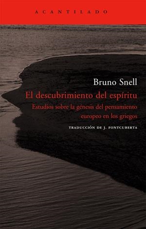 DESCUBRIMIENTO DEL ESPIRITU, EL. ESTUDIOS SOBRE LA GENESIS.. | 9788496834224 | SNELL, BRUNO