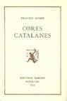 OBRES CATALANES. FRANCESC MONER | 9788472261778 | MONER, FRANCESC