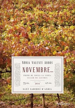 NOVEMBRE | 9788494654176 | VALENTI ARBOS, NURIA