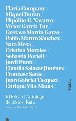 RIESGO. ANTOLOGIA DE TEXTOS | 9788494489136 | AAVV