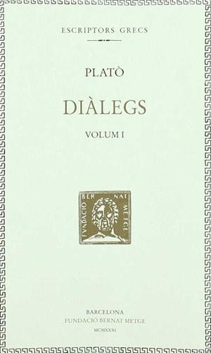 DIALEGS VOLUM I | 9788472259034 | PLATO